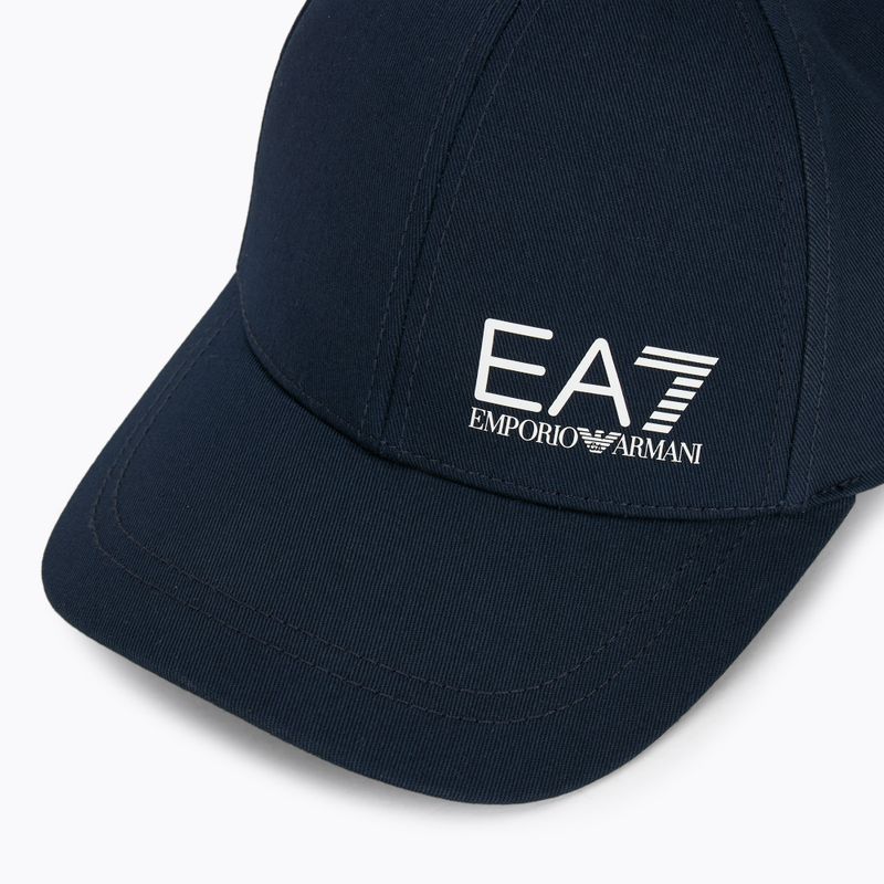 EA7 Emporio Armani TrainCore IdentityLogo armani cappellino da baseball blu/bianco 3