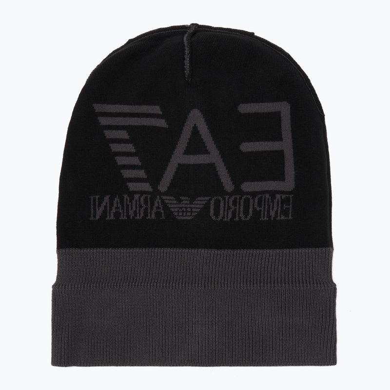 EA7 Emporio Armani Mountain Visibility Beanie berretto invernale blu armani / asfalto 4