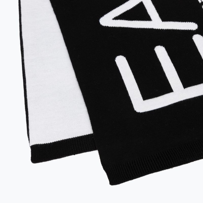 EA7 Sciarpa Mountain Visibility nero / bianco 2