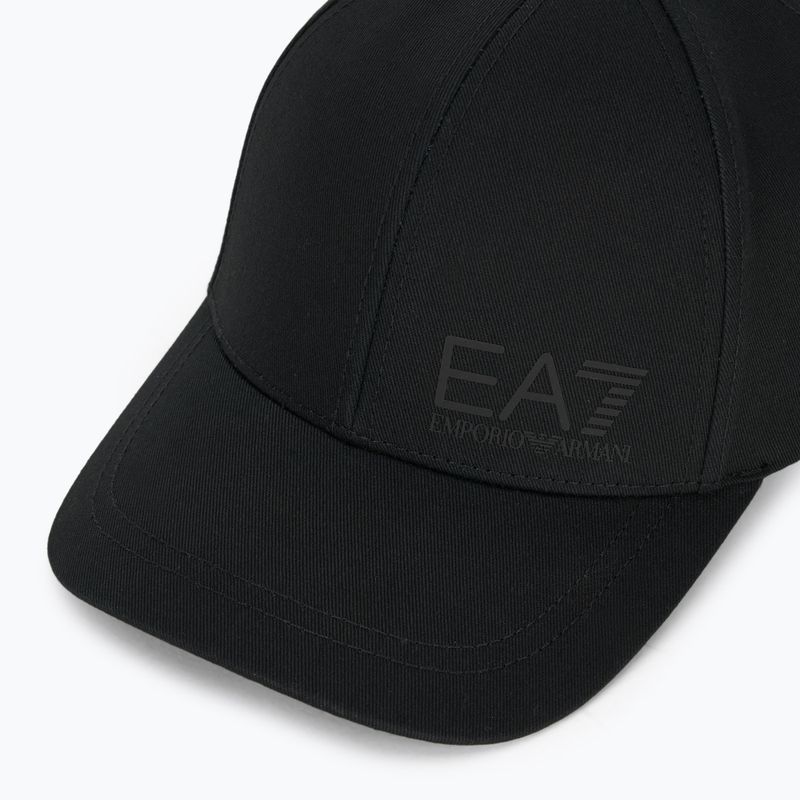 EA7 Emporio Armani TrainCore IdentityLogo berretto da baseball nero / nero 3