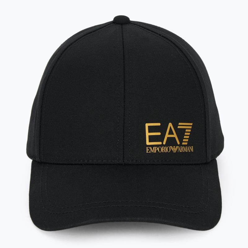 EA7 Emporio Armani TrainCore IdentityLogo berretto da baseball nero / oro 2