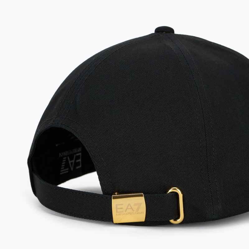 EA7 Emporio Armani TrainCore IdentityLogo berretto da baseball nero / oro 4