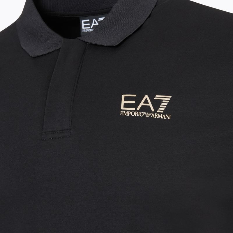 Maglietta EA7 Emporio Armani Train 7 Lines Polo uomo nero 0200 3