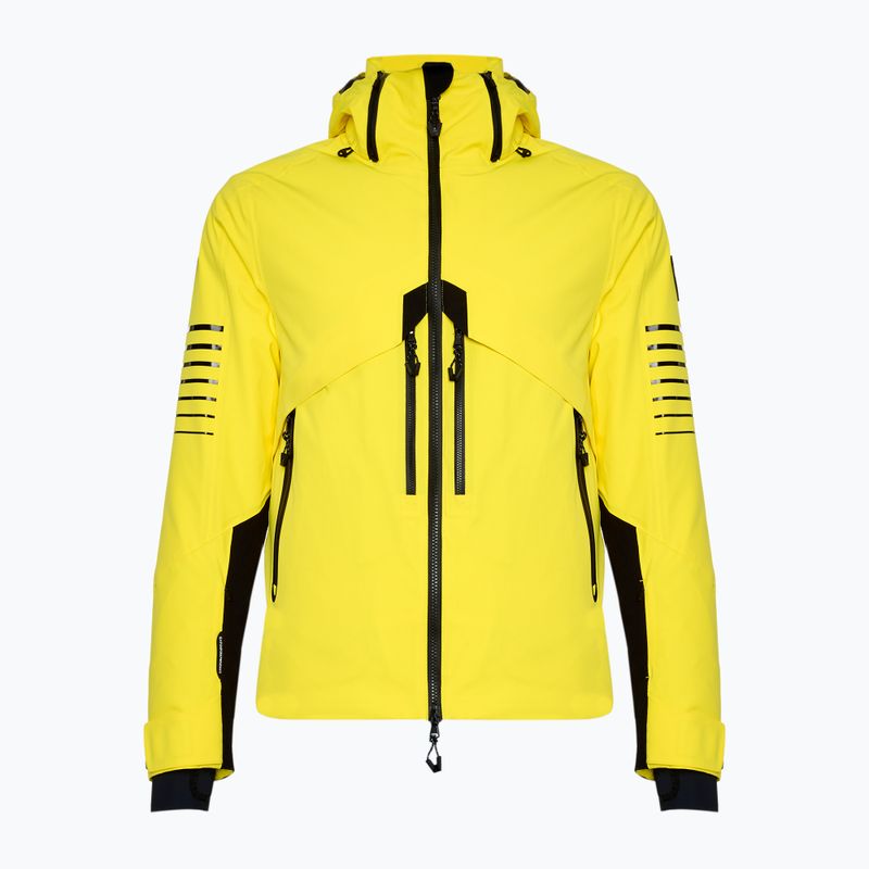 Giacca da sci EA7 Emporio Armani Uomo Kitzbuhel Protectum Logo giallo acceso