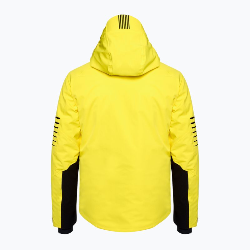 Giacca da sci EA7 Emporio Armani Uomo Kitzbuhel Protectum Logo giallo acceso 2