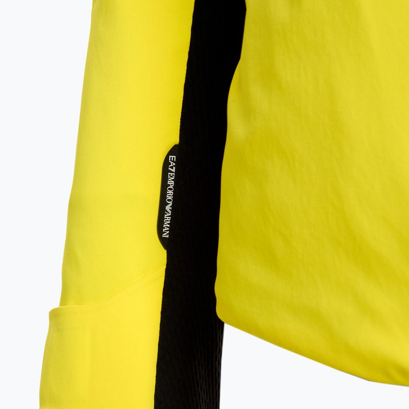 Giacca da sci EA7 Emporio Armani Uomo Kitzbuhel Protectum Logo giallo acceso 4