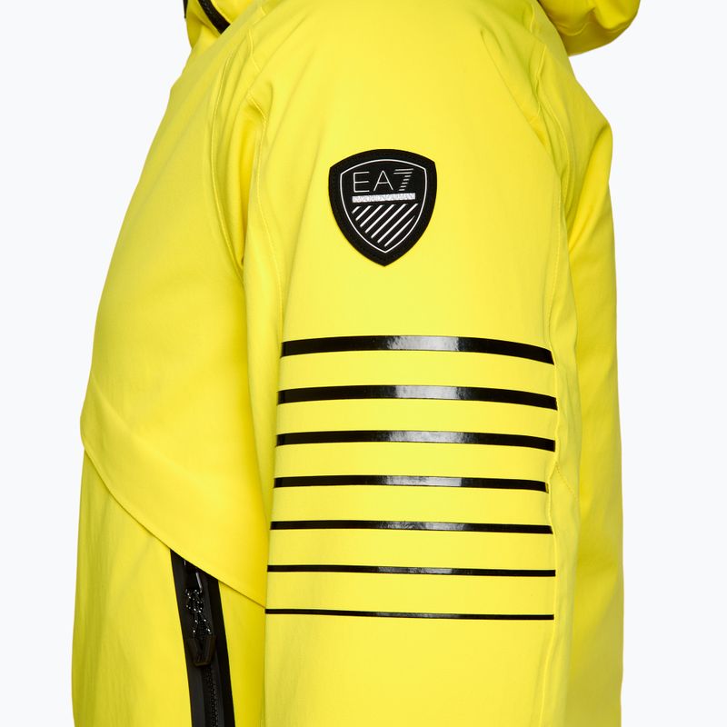 Giacca da sci EA7 Emporio Armani Uomo Kitzbuhel Protectum Logo giallo acceso 6