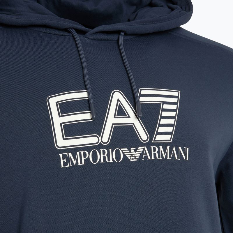 Felpa uomo EA7 Emporio Armani Train Visibility armani blu 3