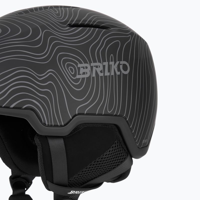 Casco da sci Briko Aran matt black/abbey gray 7