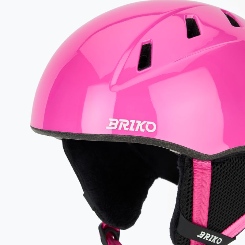Casco da sci per bambini Briko Makalu Jr shiny pink/white 7