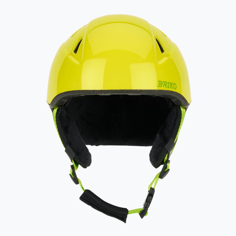 Casco da sci per bambini Briko Makalu Jr shiny sunflower yellow/lineade green 2