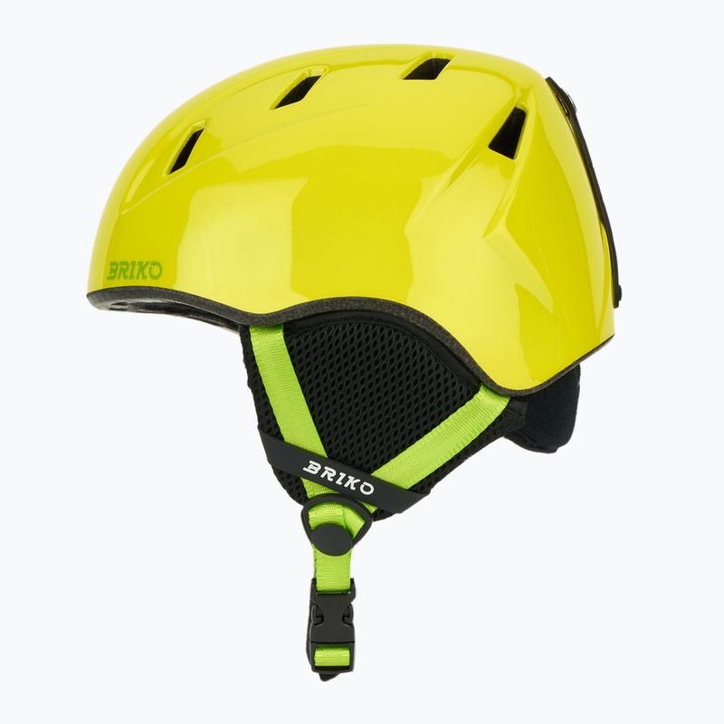 Casco da sci per bambini Briko Makalu Jr shiny sunflower yellow/lineade green 3