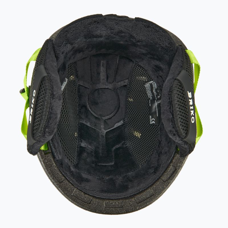 Casco da sci per bambini Briko Makalu Jr shiny sunflower yellow/lineade green 5