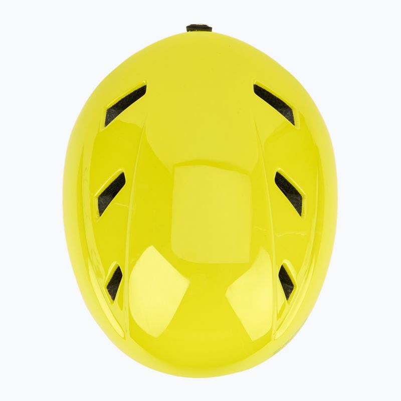 Casco da sci per bambini Briko Makalu Jr shiny sunflower yellow/lineade green 6