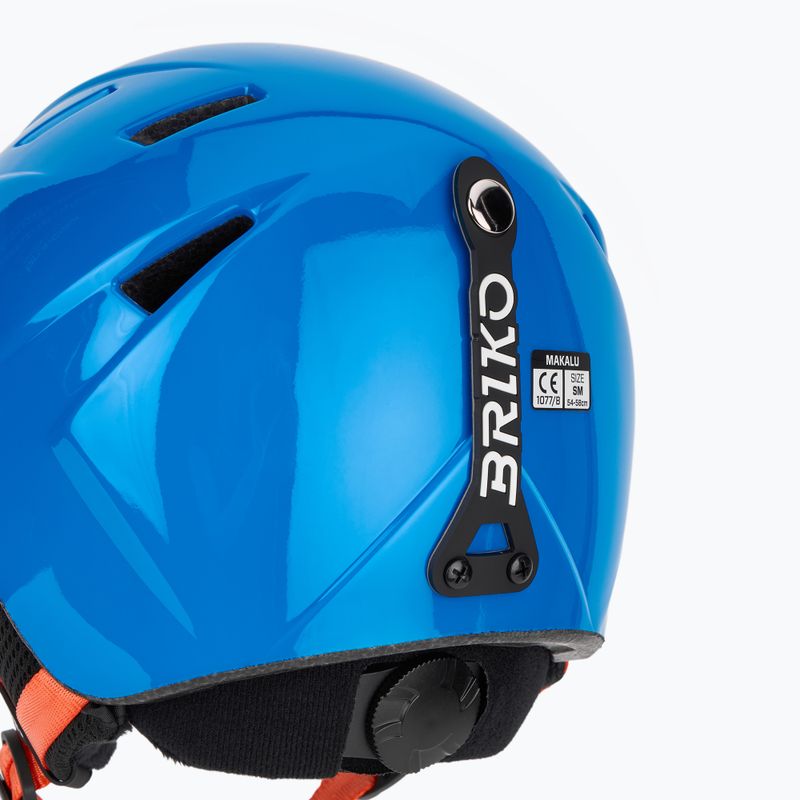Casco da sci junior Briko Makalu Jr shiny lochmara blue/pomegranate red 8