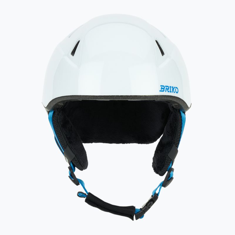 Casco da sci junior Briko Makalu Jr shiny white/lochmara blue 2