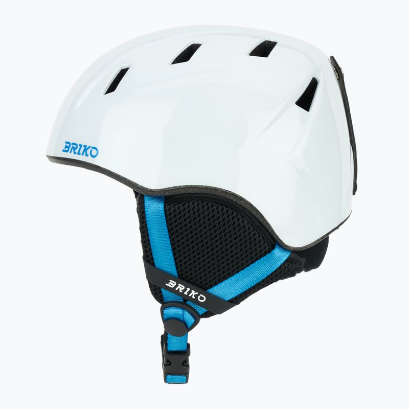 Casco da sci junior Briko Makalu Jr shiny white/lochmara blue 3