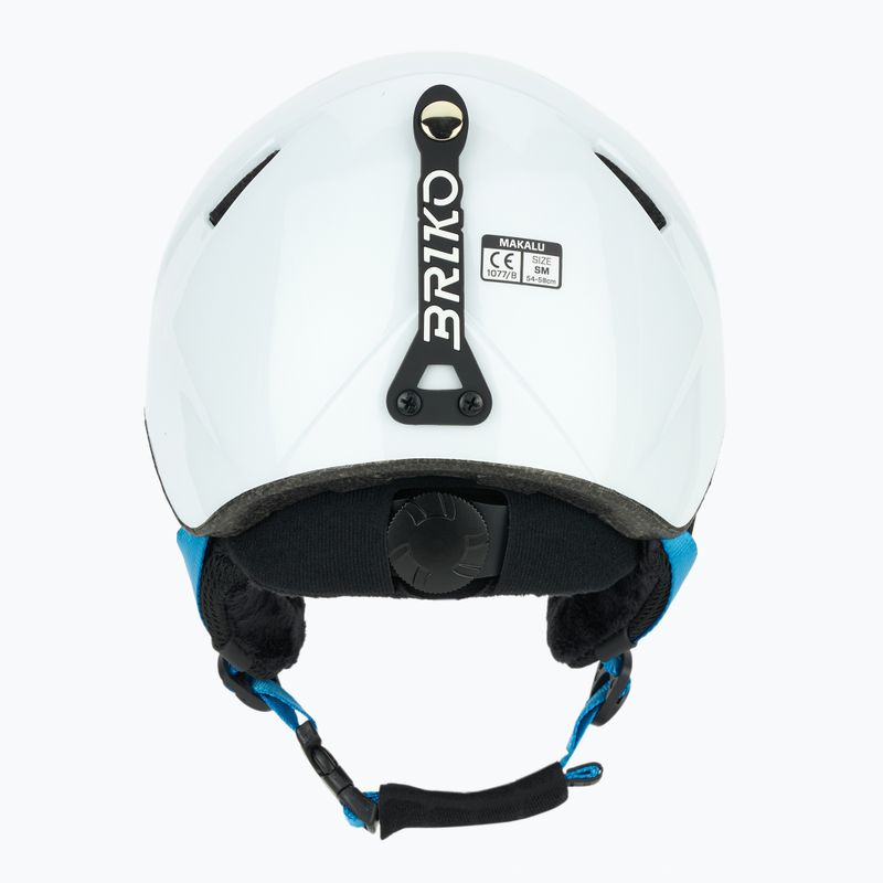Casco da sci junior Briko Makalu Jr shiny white/lochmara blue 4
