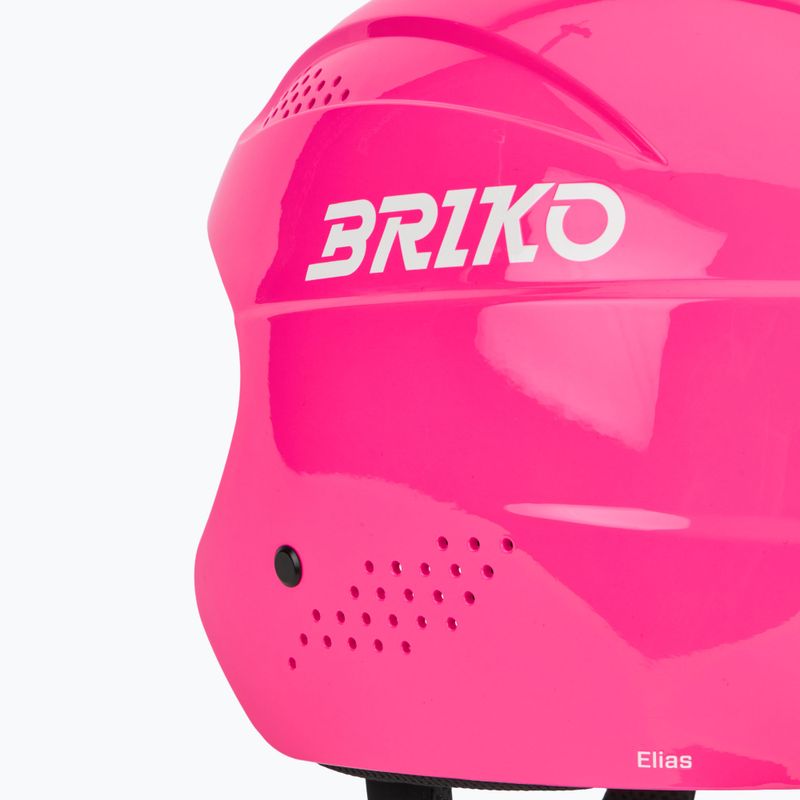 Casco da sci per bambini Briko Elias Jr shiny neon pink 8