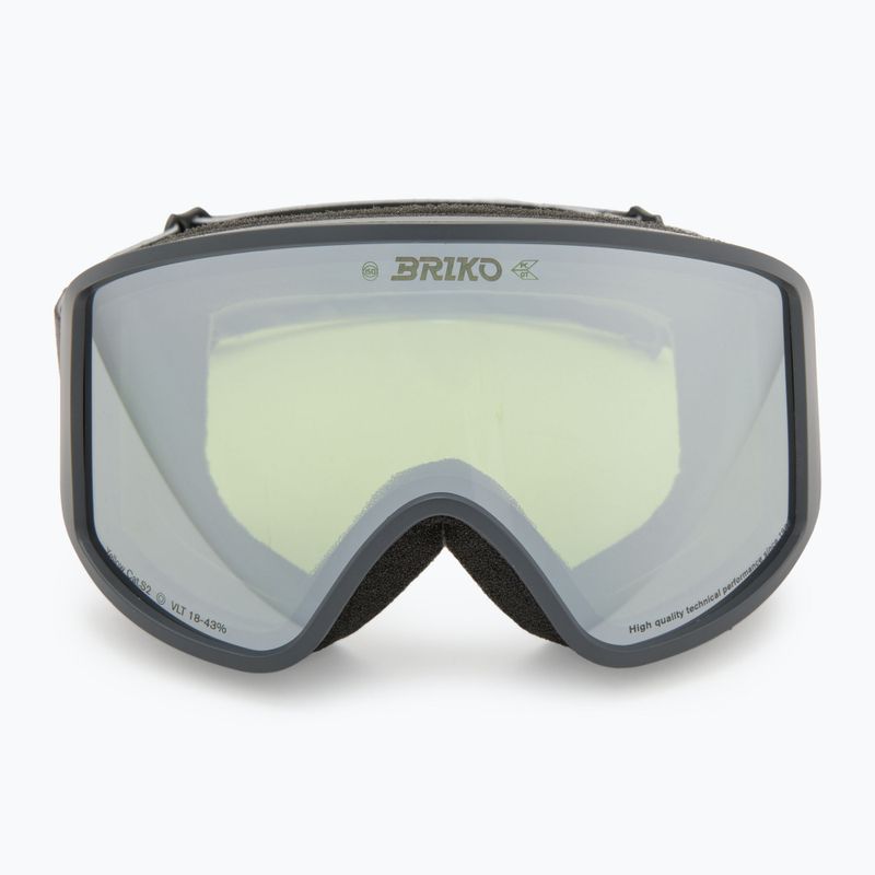 Maschera da sci Briko Pulse white gray/yellow 2