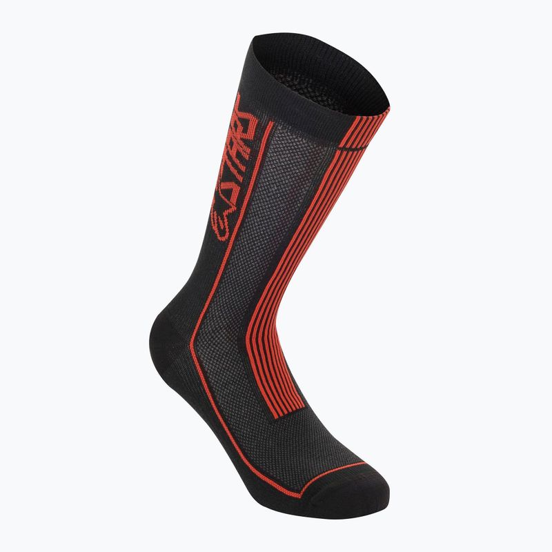 Calze da ciclismo da uomo Alpinestars Summer 22 nero/rosso brillante 4