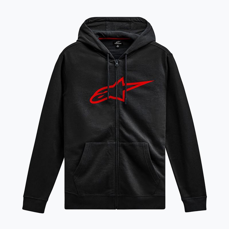 Alpinestars Ageless II Zip Hoodie uomo nero/rosso