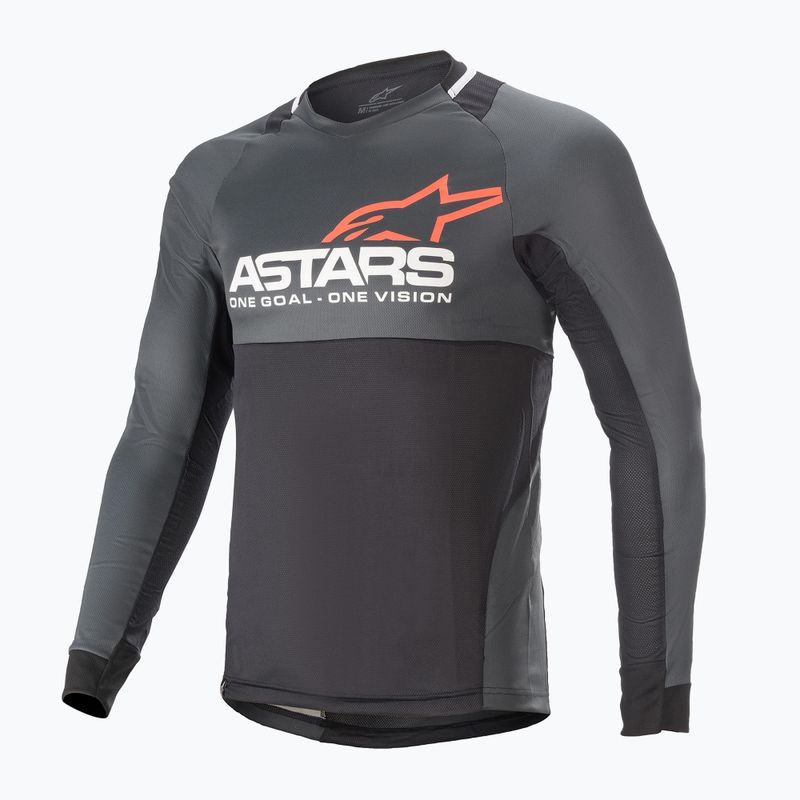 Alpinestars Drop 8.0 manica lunga ciclismo uomo nero/corallo