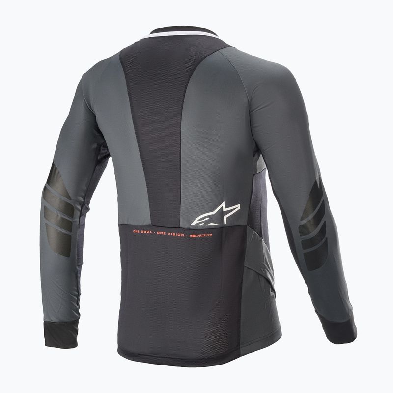 Alpinestars Drop 8.0 manica lunga ciclismo uomo nero/corallo 2