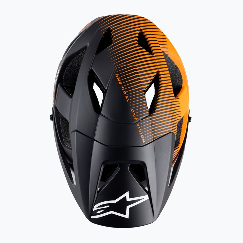 Casco da bici Alpinestars Vector Pro A2 ebano/tangerino opaco 6