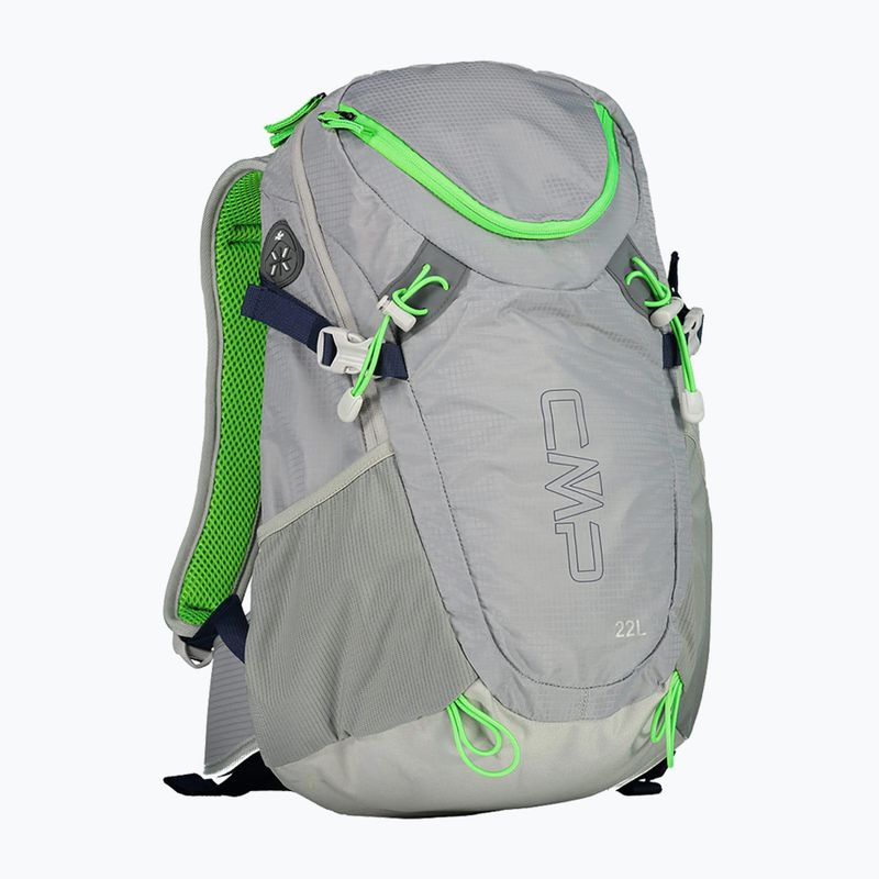 Zaino da trekking da uomo CMP Katana 22 l grigio / verde fluo