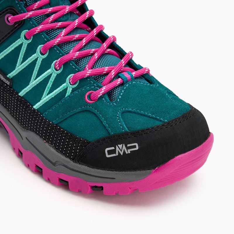 Scarponi da trekking junior CMP Rigel Mid lago / rosa fluo 7