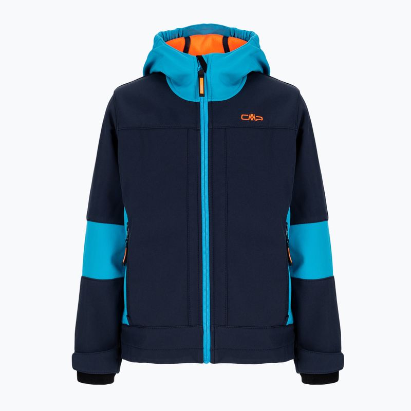 CMP Fix Hood giacca softshell da bambino blu navy 3A00094/01NM