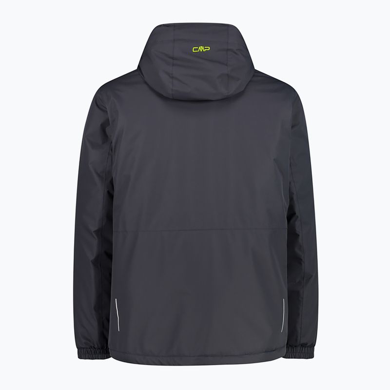 Giacca invernale da uomo CMP Fix Hood grigio scuro 32Z1847/U423 5