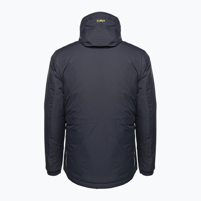Giacca invernale da uomo CMP Fix Hood grigio scuro 32Z1847/U423 2