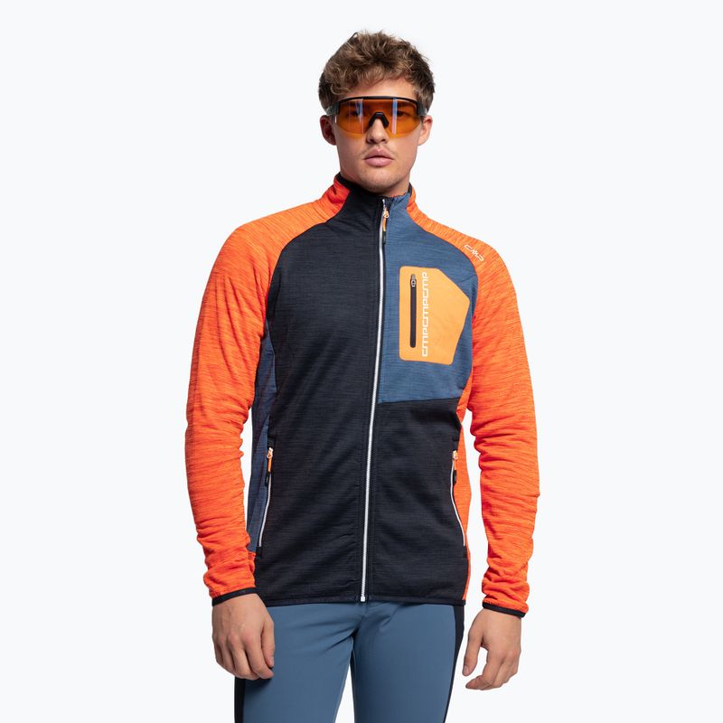 Felpa CMP uomo 32G2857 nero/blu