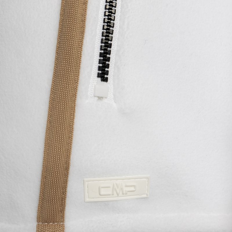 Felpa in pile con cappuccio CMP Fix Donna Bianco 32H0386/A001 7