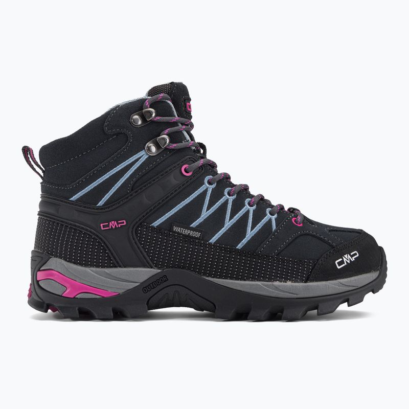 Scarpe da trekking donna CMP Rigel Mid Wp titanio/skyway 2