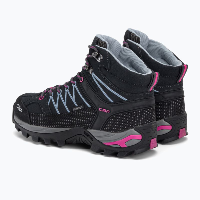 Scarpe da trekking donna CMP Rigel Mid Wp titanio/skyway 3