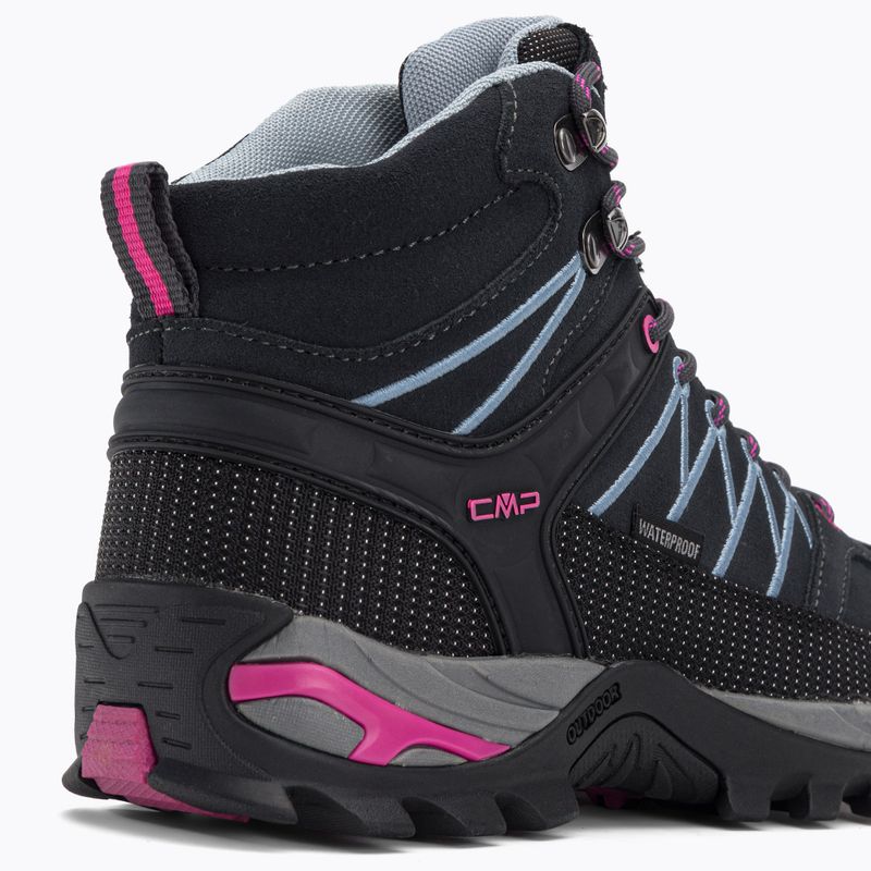 Scarpe da trekking donna CMP Rigel Mid Wp titanio/skyway 8