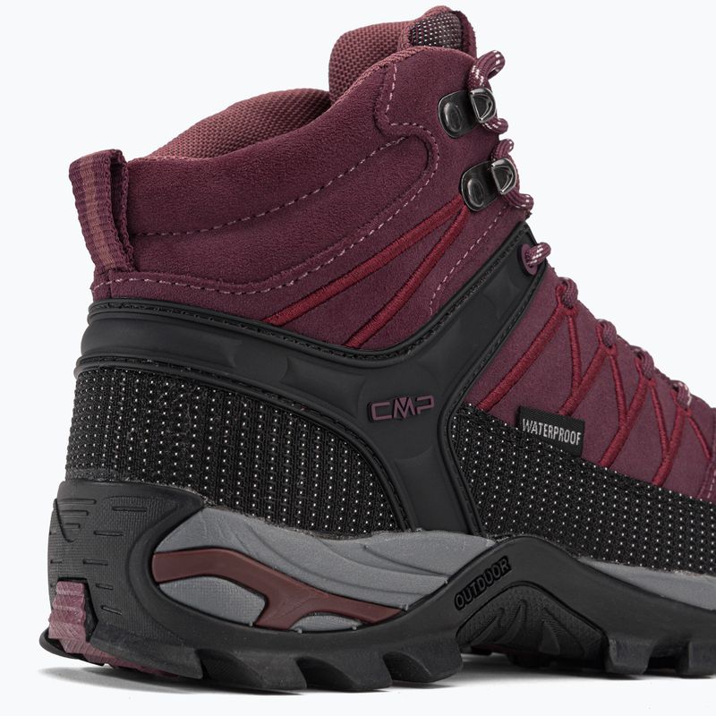 Scarpe da trekking donna CMP Rigel Mid Wp prugna 8