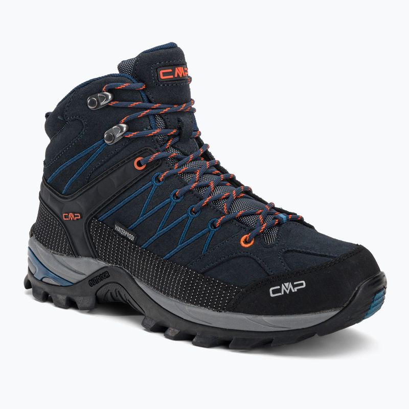 Stivali da trekking da uomo CMP Rigel Mid Wp blu navy 3Q12947/27NM