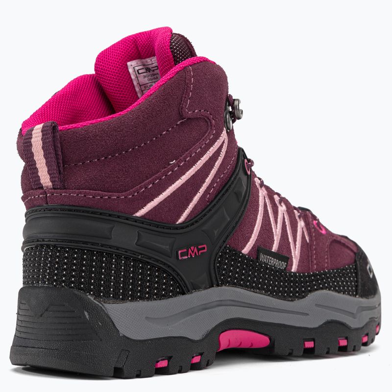 CMP stivali da trekking per bambini Rigel Mid Wp maroon 3Q12944/05HM 9