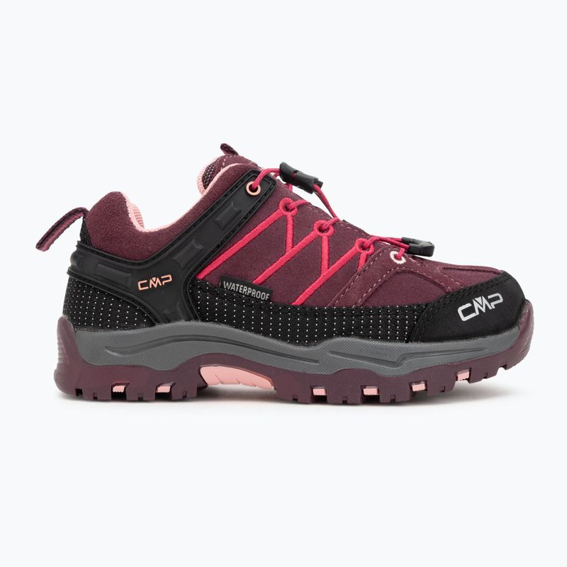 Scarpe da trekking per bambini CMP Rigel Low Wp plum/peach 2