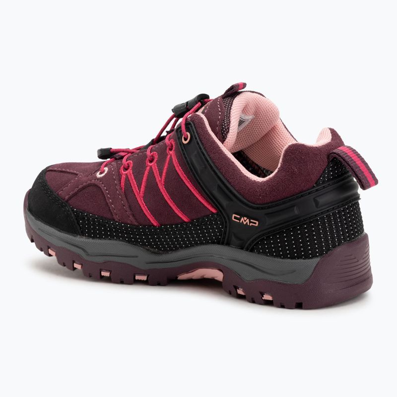 Scarpe da trekking per bambini CMP Rigel Low Wp plum/peach 3