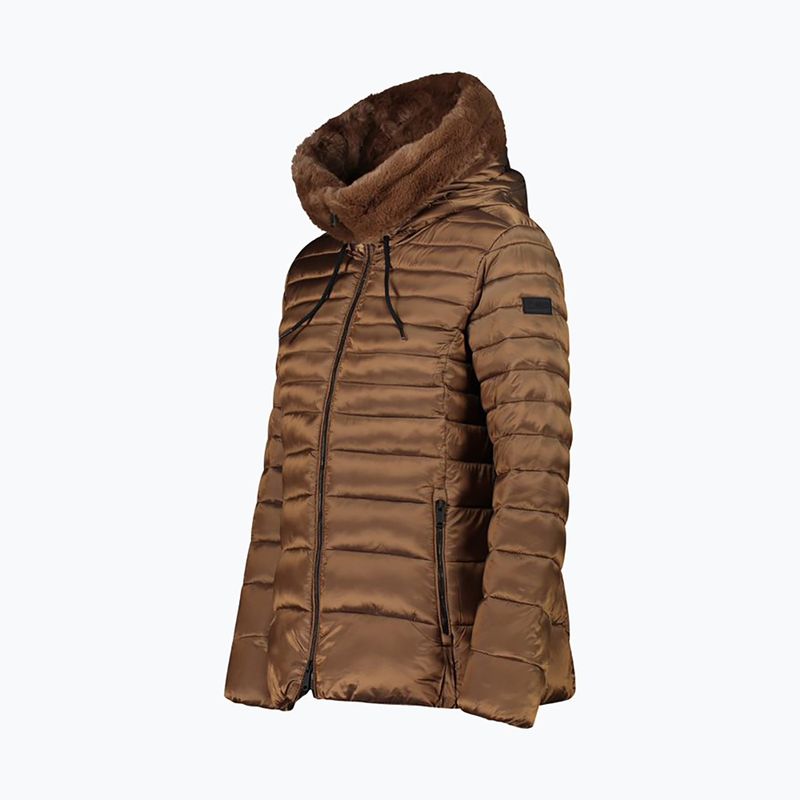 Piumino donna CMP Fix Hood marrone 32K3076F 2