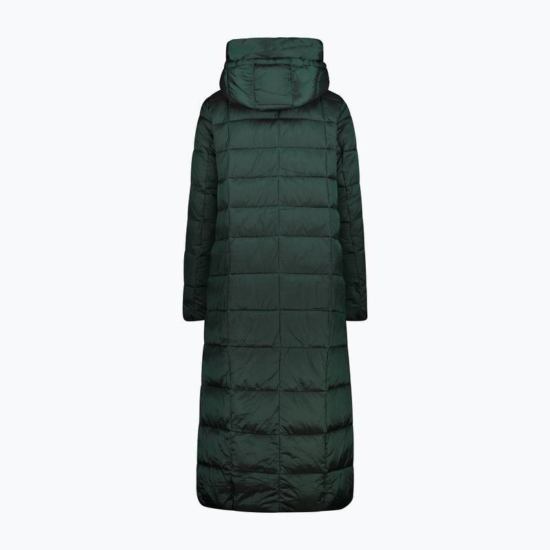 Cappotto CMP Donna Fix Piumino con cappuccio verde 32K3136 6