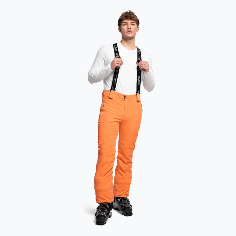 Pantaloni da sci CMP uomo arancione 3W04467/C593