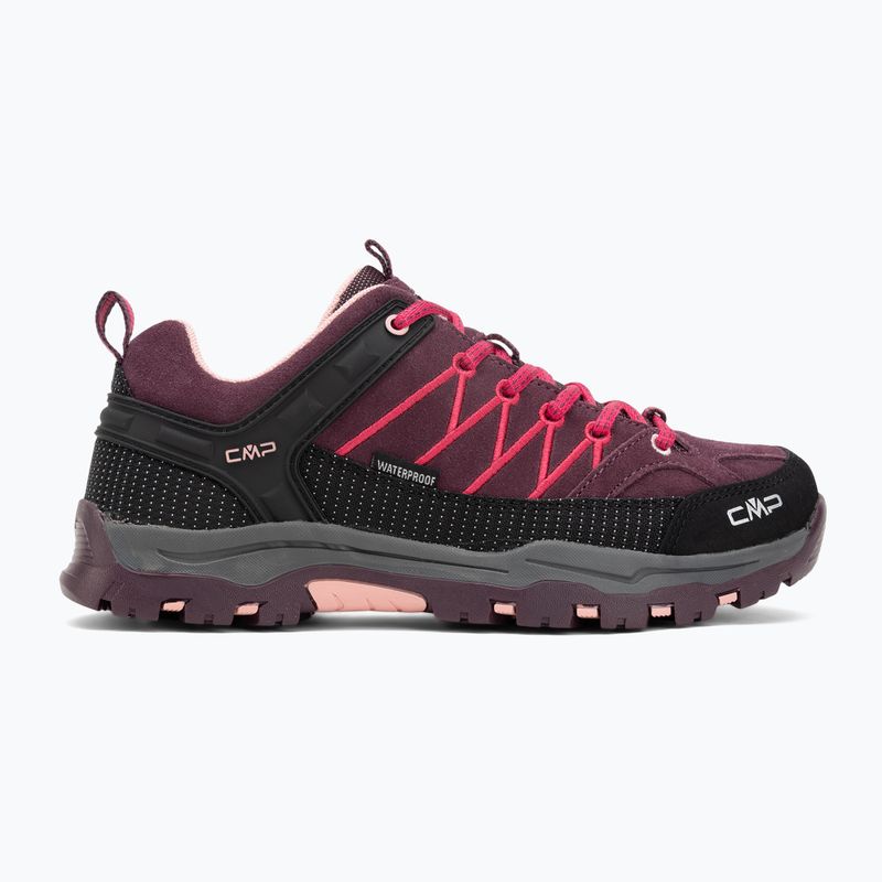 Scarpe da trekking junior CMP Rigel Low Wp plum/peach 2