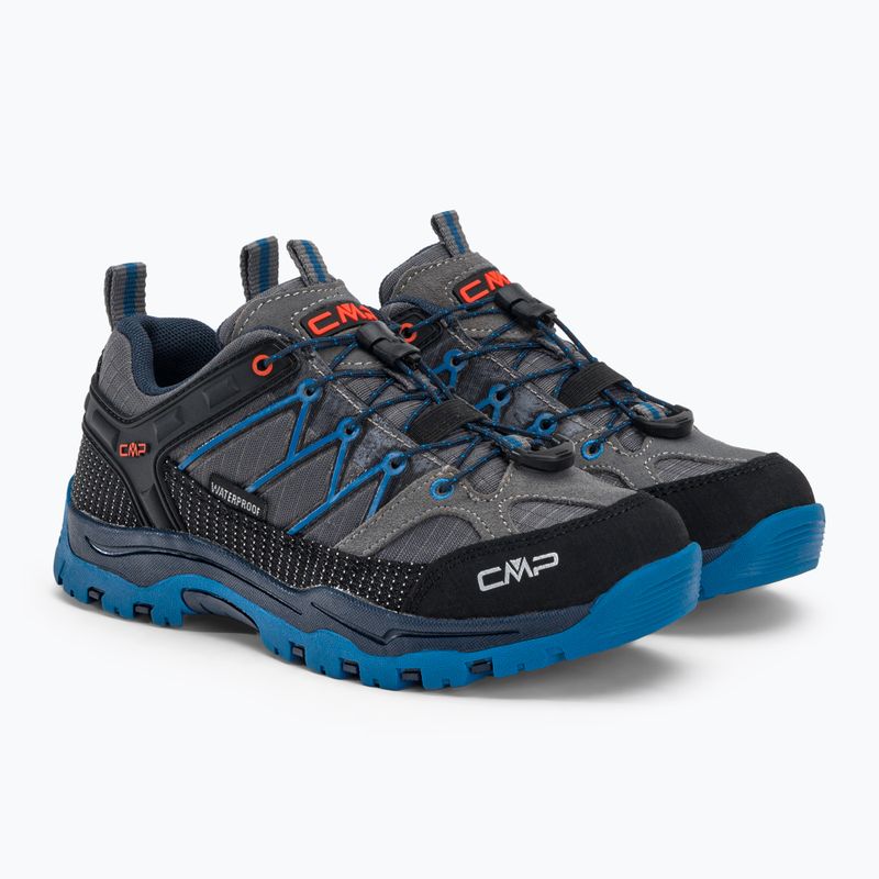 Scarpe da trekking CMP da bambino Rigel Low Wp grigio-blu 3Q54554/69UN 4