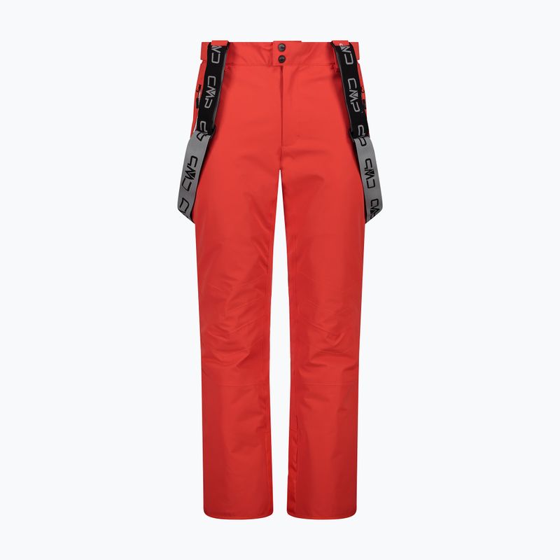 Pantaloni da sci CMP uomo rosso 3W04467/C589